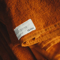 SERVIETTE LOURDE | ORANGE BRÛLÉE | DRAP DE BAIN